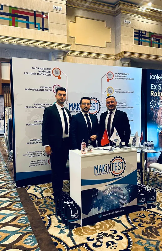 Makintest ekibi 2025 Proses Emniyeti Sempozyumu standında
